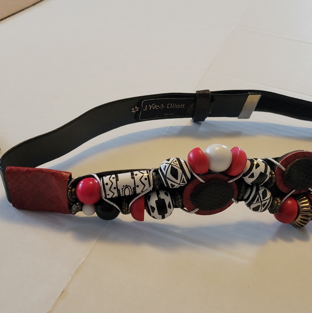 Vintage J. Yves Elliott Beaded Belt - Picture 5 of 16